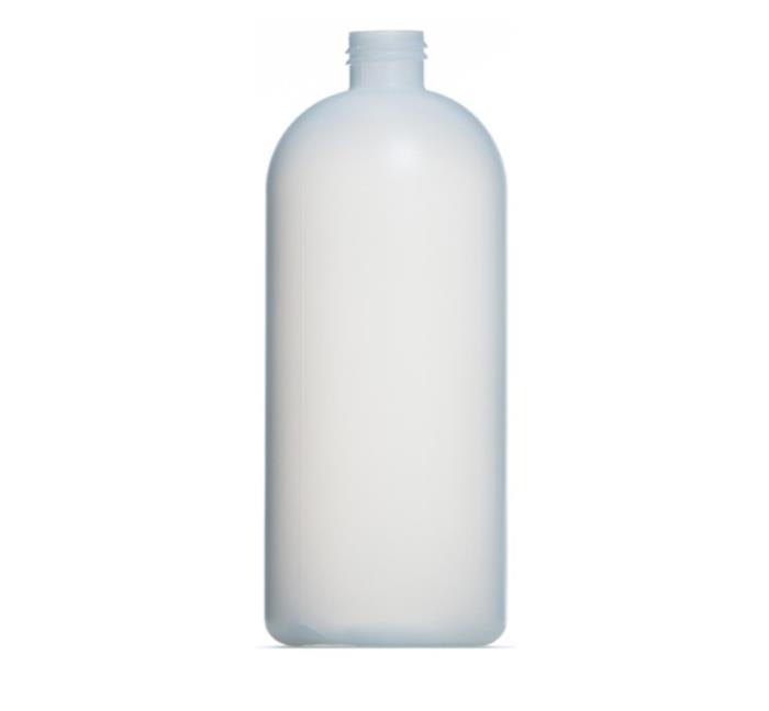 1000ml Natural HDPE Boston Round, 28/410 Neck